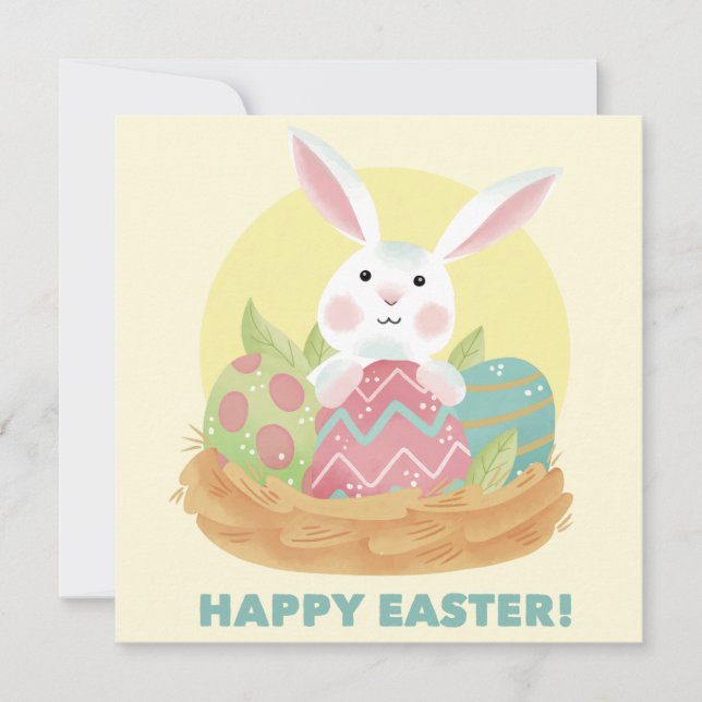 Niedlich Ostern Feiertagskarte (Vorderseite)