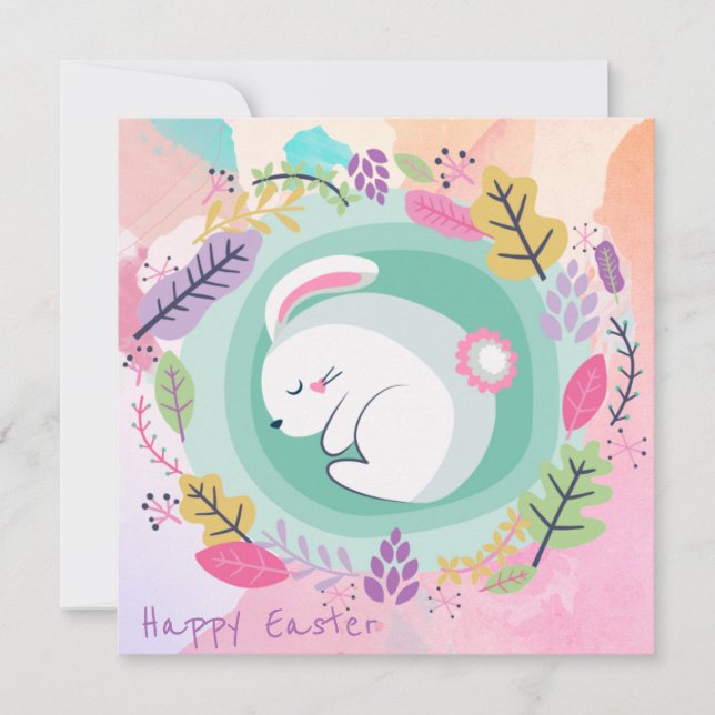 Niedlich Ostern Feiertagskarte (Vorderseite)