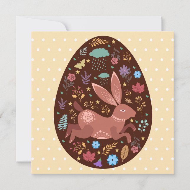 Niedlich Ostern Feiertagskarte (Vorderseite)