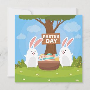 Niedlich Ostern Feiertagskarte