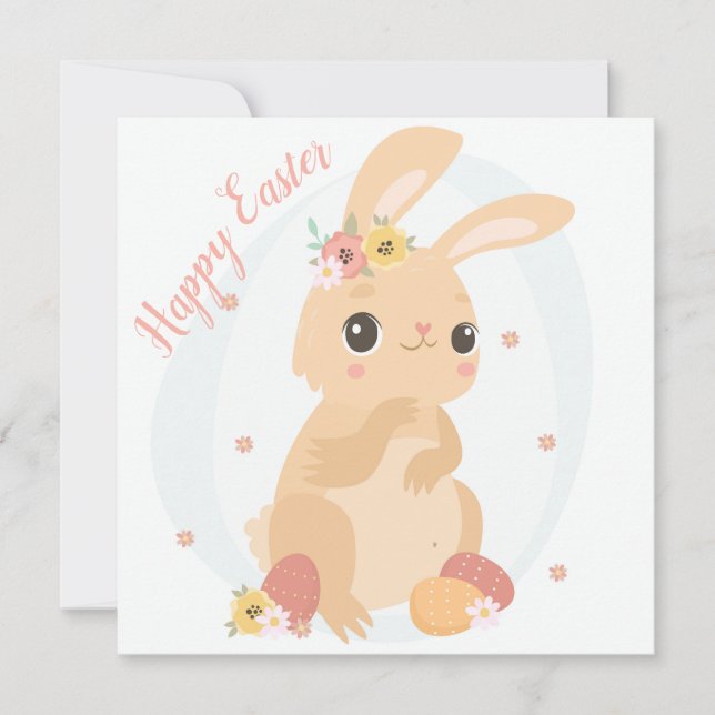 Niedlich Ostern Feiertagskarte (Vorderseite)