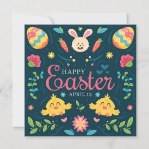 Niedlich Ostern Feiertagskarte