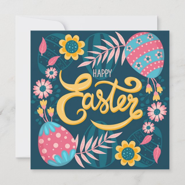 Niedlich Ostern Feiertagskarte (Vorderseite)