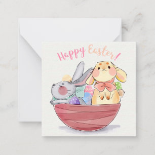Niedlich Ostern Mitteilungskarte
