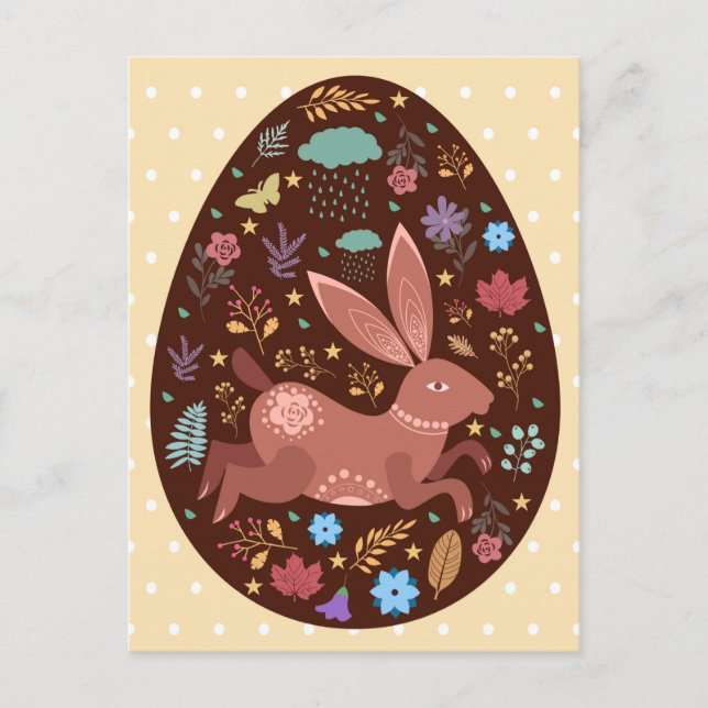 Niedlich Ostern Postkarte (Vorderseite)