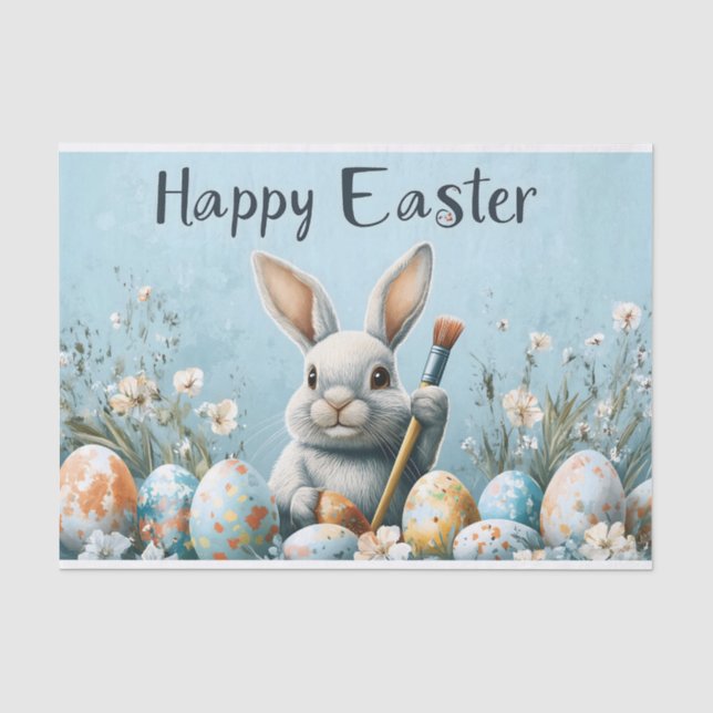 Niedlich Ostern Sonnenanbeter: Springtime Art Seidenpapier (Vorderseite)