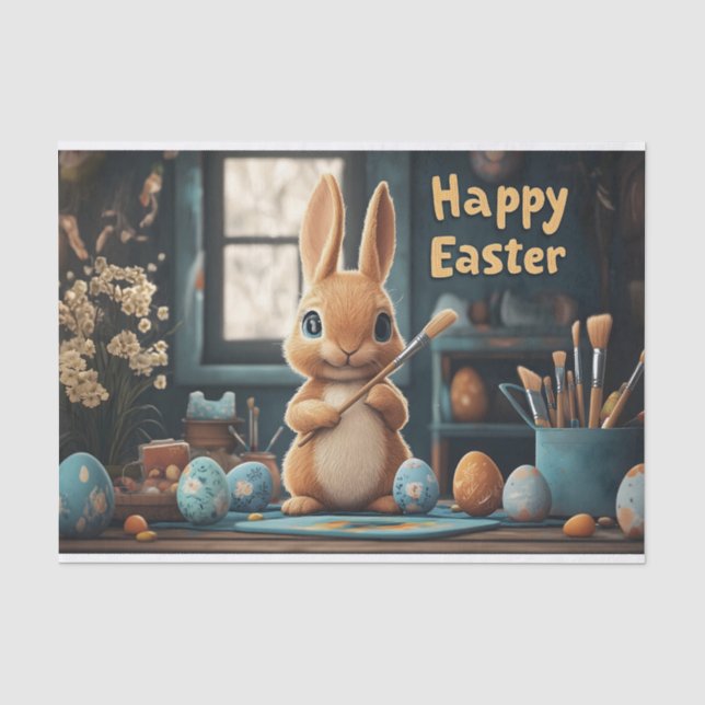 Niedlich Ostern Sonnenanbeter: Springtime Art Seidenpapier (Vorderseite)