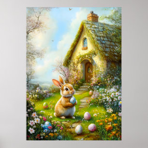 Niedlich Ostern Sonnige Malerei Kunst, Dichtung un Poster