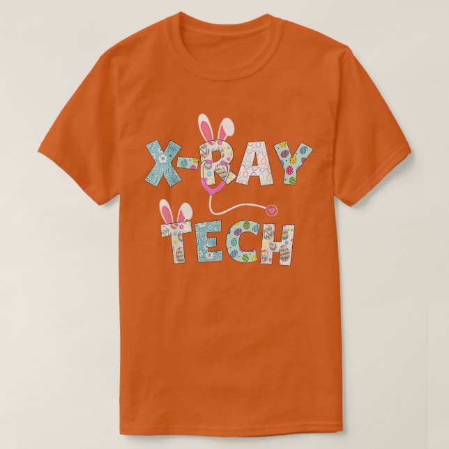 Niedlich Ostern X Ray Tech Rn Nurse Bunny Ears Hap T-Shirt (Design vorne)