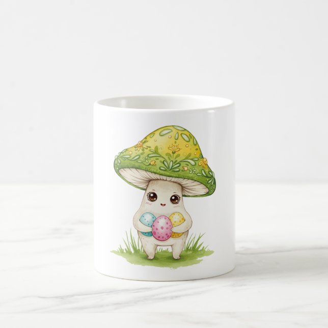 Niedlich-Osterpilz Kaffeetasse (Mittel)