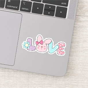 Niedlich Ostersonne Liebe Frühjahr Vinyl Sticker