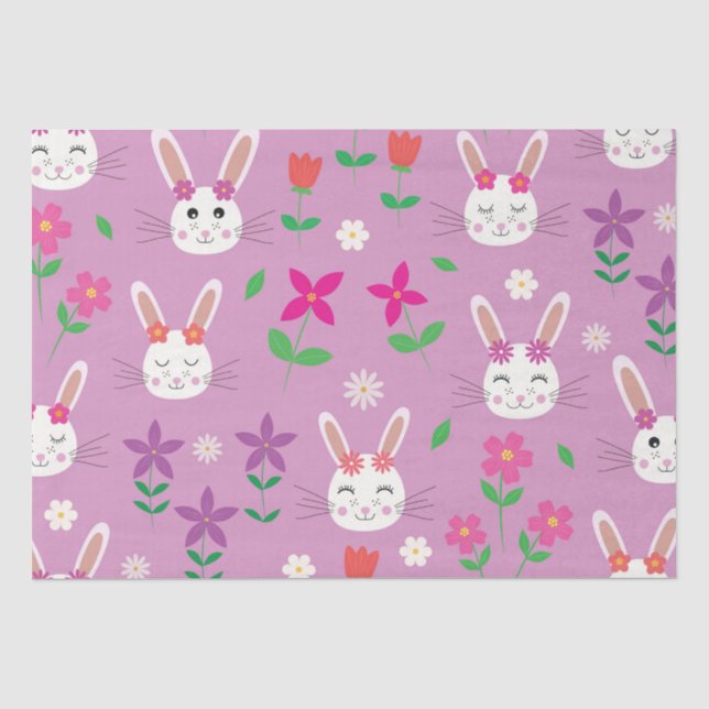 Niedlich Ostersonne mit rosa orangefarbenen violet Seidenpapier (Vorderseite)