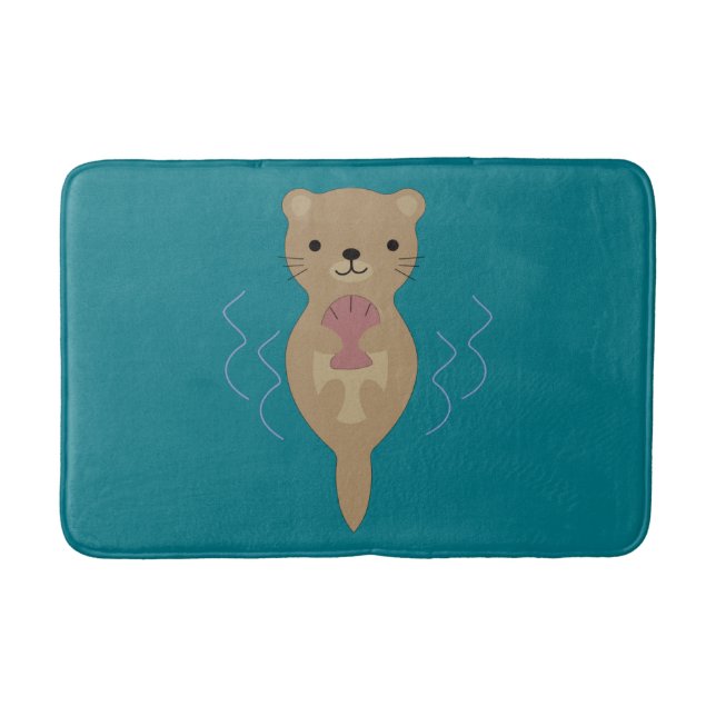 Niedlich Otter Badematte (Vorderseite)