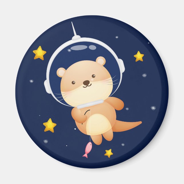 Niedlich Otter Magnet (Vorne)