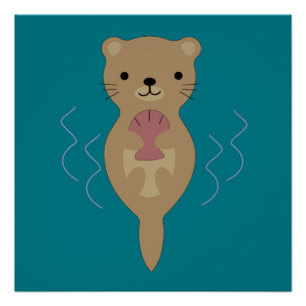 Niedlich Otter Poster