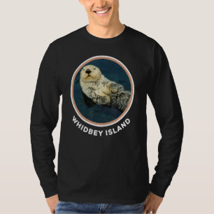 Niedlich Otter Whidbey Island Wa Coast Resident Fi T-Shirt