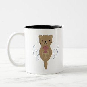 Niedlich Otter Zweifarbige Tasse