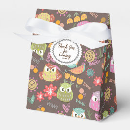 Niedlich Owl Brown Gevor Box Geschenkschachtel