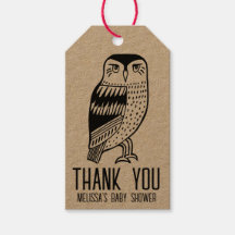 Niedlich Owl Simple BABY SHOWM CUSTOM Danke Kraft