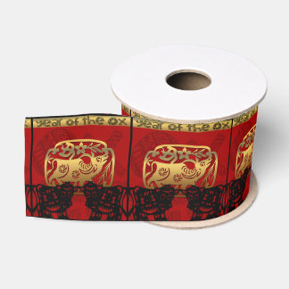 Niedlich Ox Chinesisches Jahr 2021 Zodiac Birthday Ripsband