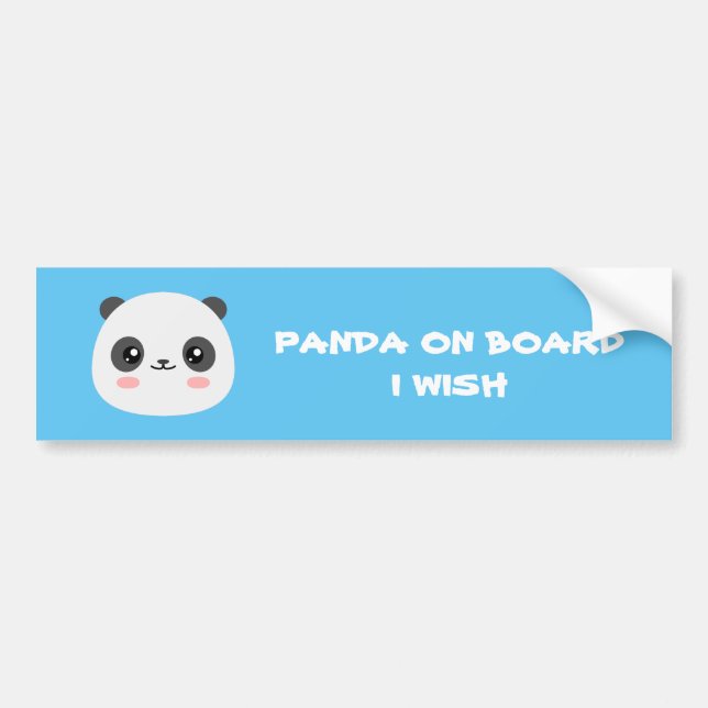 Niedlich Panda Autoaufkleber (Vorne)