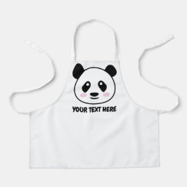 Niedlich Panda Bär Cartoon Kind kochen und backen Schürze