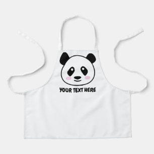 Niedlich Panda Bär Cartoon Kind kochen und backen Schürze
