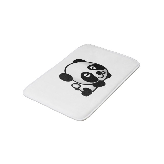 Niedlich Panda Bathmat Badematte (Schrägansicht)