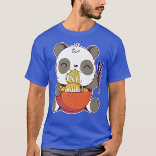 Niedlich Panda Bear Cub Ess Ramen Noodles Kawaii A T-Shirt
