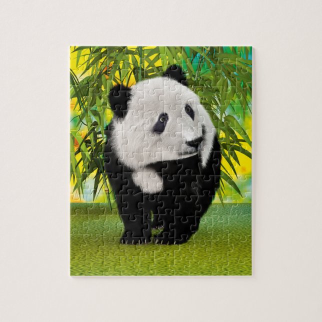 Niedlich Panda Bear Cub Kawaii Tiergeschenk (Vertikal)