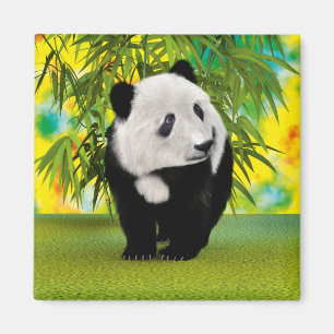 Niedlich Panda Bear Cub Kawaii Tiergeschenk Magnet