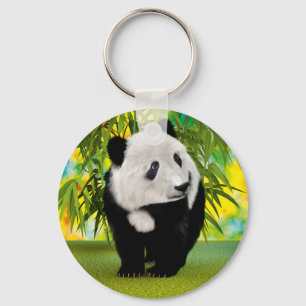 Niedlich Panda Bear Cub Kawaii Tiergeschenk Schlüsselanhänger