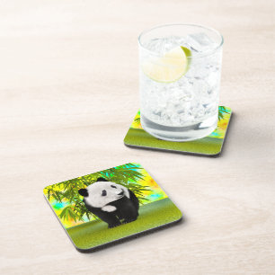 Niedlich Panda Bear Kawaii Animal Lover Perfektes Getränkeuntersetzer
