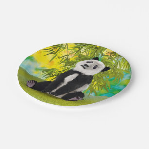 Niedlich Panda Bear Kawaii Animal Lover Perfektes Pappteller