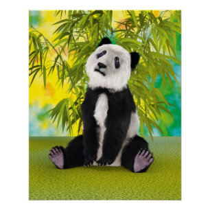 Niedlich Panda Bear Kawaii Animal Lover Perfektes Poster