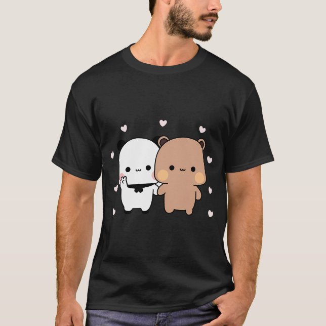 Niedlich Panda Bear Premium T-Shirt (Vorderseite)