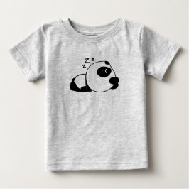 Niedlich Panda Cartoon Zzz Baby T-shirt