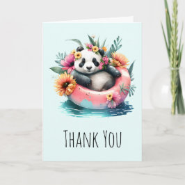 Niedlich Panda Chilling in einer inneren Tube Viel Karte