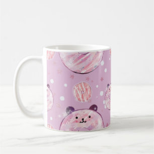 Niedlich Panda Donuts - Pastel Ästhetik Kaffeetasse