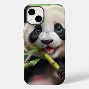 Niedlich Panda Eating Bamboo Case-Mate iPhone 14 Hülle