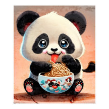 Niedlich Panda-Essen Ramen