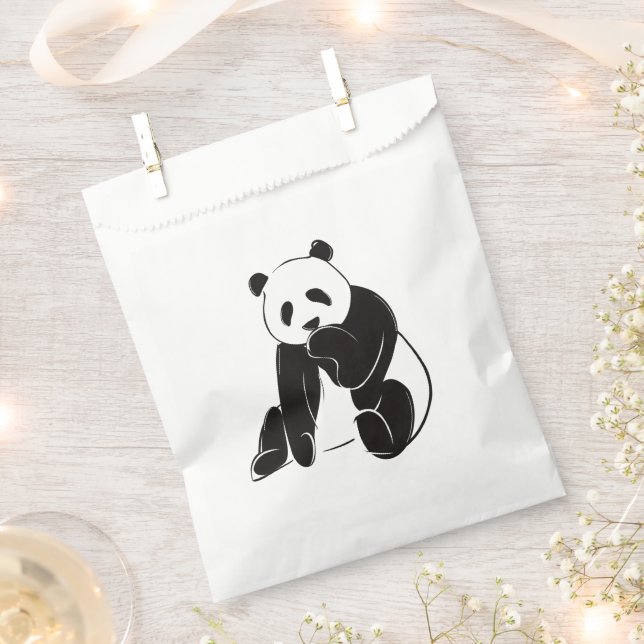 Niedlich Panda-Fvor-Bag Geschenktütchen (Ausgeschnitten)