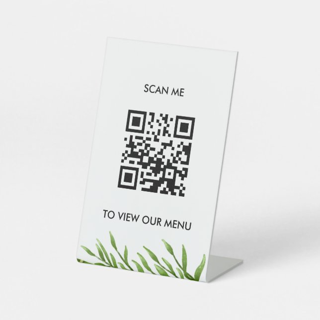 Niedlich Panda Greenery Bamboo Geburtstagsparty Sockelschild (Vorderseite)