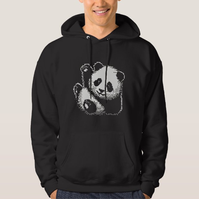 NIEDLICH PANDA GREETING: HI! PANDA HOODIE (Vorderseite)