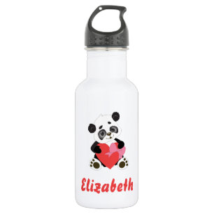 Niedlich Panda Heart Edelstahlflasche