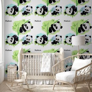 Niedlich Panda individuelle Name Tapete