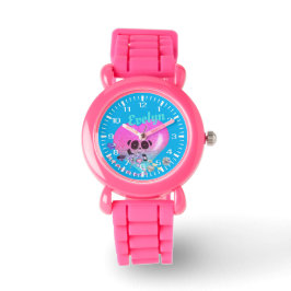 Niedlich Panda Jewelry | Rosa Glitzer Bracelet Armbanduhr