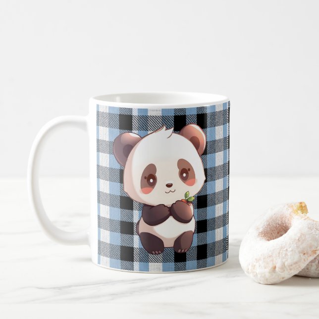 Niedlich Panda Kaffeetasse (Mit Donut)
