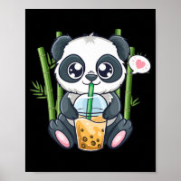 Niedlich Panda Kawaii Anime Otaku Japanische Blase