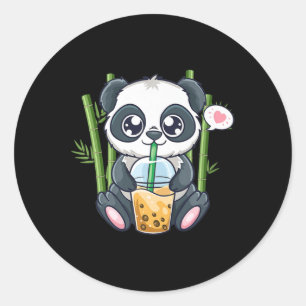 Niedlich Panda Kawaii Anime Otaku Japanische Blase Runder Aufkleber